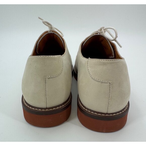 Alan Payne Buck II 10.5M Mens Suede Lace-Up Dress Shoes In Beige Made In Brazil - Picture 10 of 11